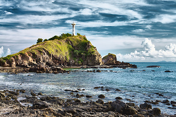 Image showing Lighthouse on a Cliff