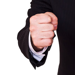 Image showing businessman fist