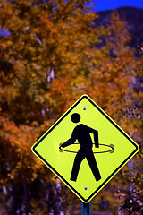 Image showing Hula Hooping Pedestrian