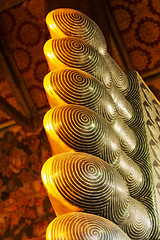 Image showing Reclining Buddha Foot