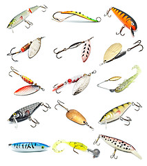 Image showing Fishing Baits Collection