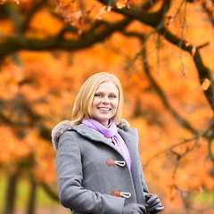 Image showing Beautiful Girl in Park