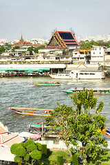 Image showing Wat Pho on Chao Phraya