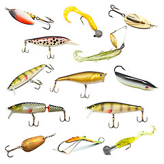 Image showing Fishing Baits Collection