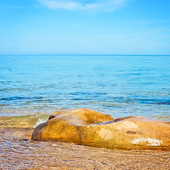 Image showing Stone in a Sea
