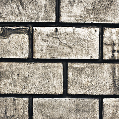 Image showing grey brick wall texture background