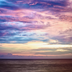 Image showing Sunset over Andaman Sea