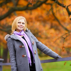 Image showing Beautiful Girl in Park