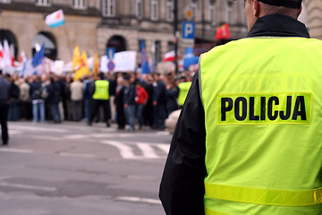 Image showing Protecting the demonstration 1