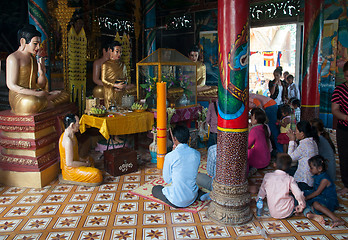 Image showing Songkran Celebration in Cambodia 2012