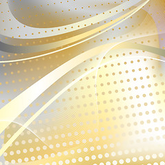 Image showing Yellow halftone pattern