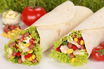 Image showing Chicken Wraps