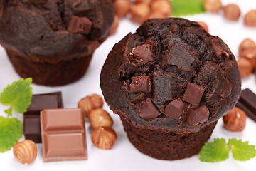 Image showing Chocolate Muffins