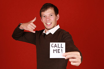 Image showing Call Me!