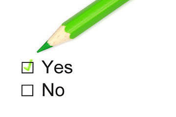 Image showing Yes or No