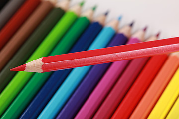 Image showing Red crayon