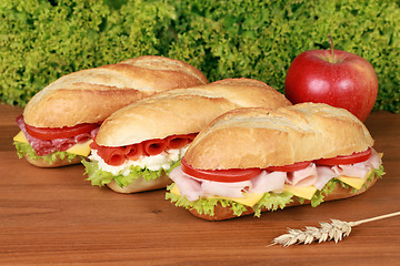 Image showing Fresh Sandwiches