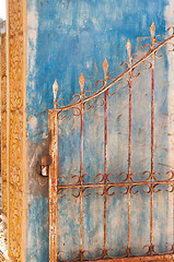 Image showing Rusty, old gate