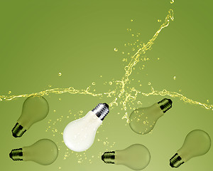 Image showing glowing Light bulb