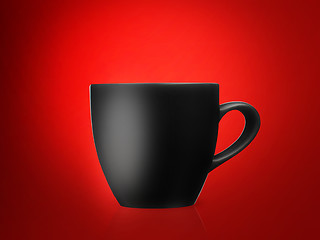 Image showing black mug 