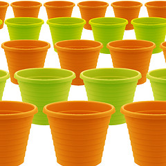 Image showing plastic garden pot 