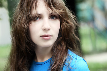 Image showing Beautiful teenage girl