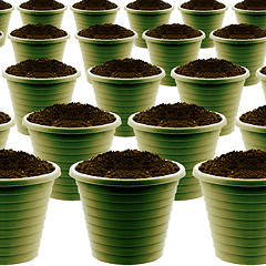 Image showing plastic garden pot 