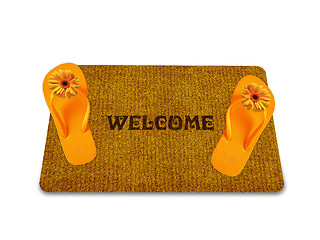 Image showing welcome doormat