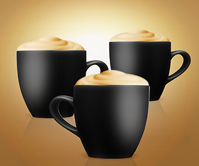 Image showing cup of cappuccino