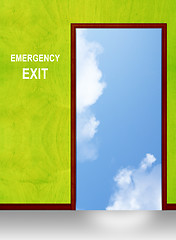 Image showing Exit door 