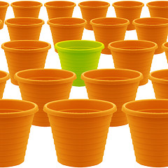 Image showing plastic garden pot 