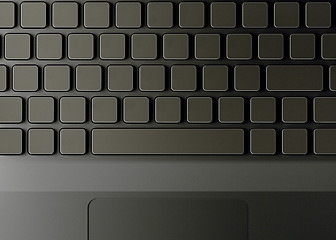 Image showing Keyboard with blank buttons