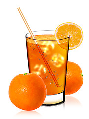 Image showing Fresh orange juice