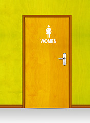 Image showing Sign of public toilets WC