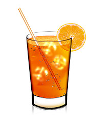 Image showing Fresh orange juice