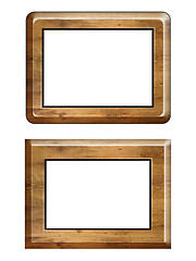 Image showing wooden frames