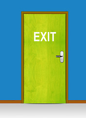 Image showing Exit door 