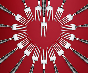 Image showing set of forks