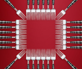 Image showing set of forks