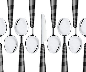 Image showing spoons and knife