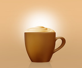 Image showing cup of cappuccino