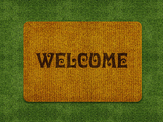 Image showing welcome doormat