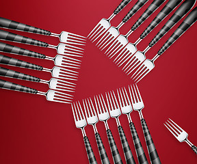 Image showing set of forks