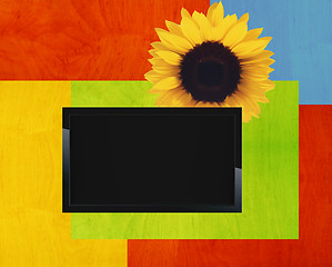 Image showing Black LCD tv