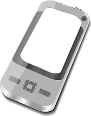 Image showing smartphone on white background. Iphone