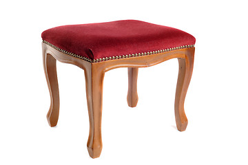 Image showing stool in velvet