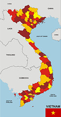 Image showing vietnam map