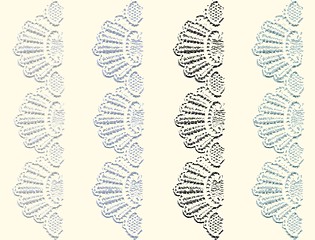 Image showing Greeting card with lace.Seamless background. Illustration lace.