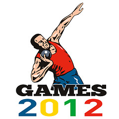 Image showing Games 2012 Shot Put Throw