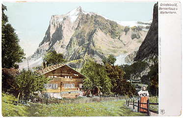 Image showing Swiss Alps Postcard